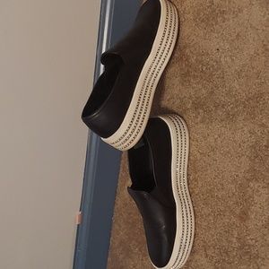 Steve Madden (7 1/2) black and silver sequins